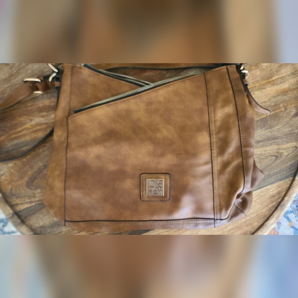 Brown leathar shoulder/crossbody Jose Hess bag